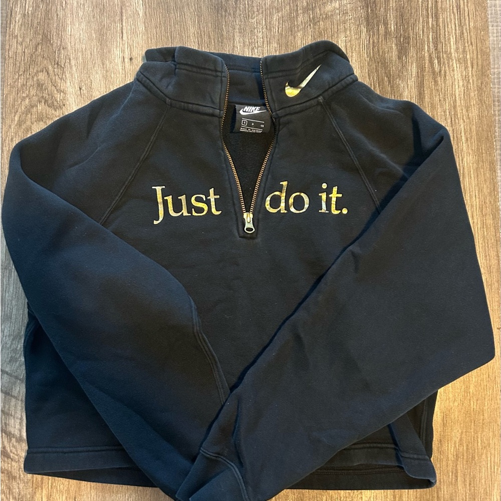 Nike Black and Gold Jacket Athletic Style